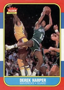 1986-87 Fleer Derek Harper #44 card image