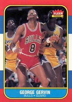 1986-87 Fleer George Gervin #36 card image