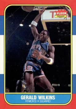 1986-87 Fleer Gerald Wilkins #122 card image