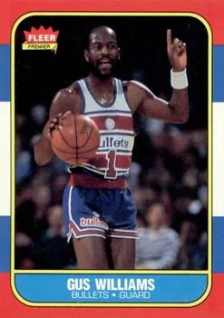 1986-87 Fleer Gus Williams #124 card image