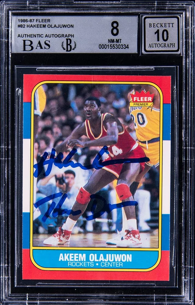 1986-87 Fleer Hakeem Olajuwon #92 card image