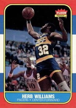 1986-87 Fleer Herb Williams #125 card image