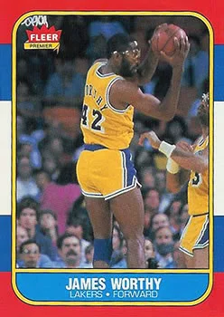 1986-87 Fleer James Worthy #131 card image