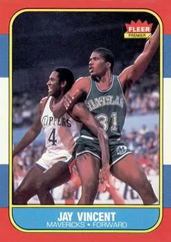 1986-87 Fleer Jay Vincent #118 card image