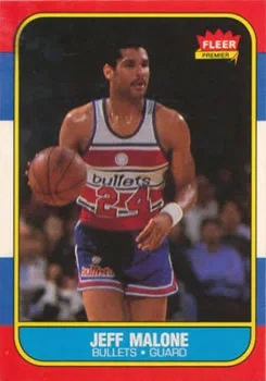 1986-87 Fleer Jeff Malone #67 card image