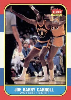 1986-87 Fleer Joe Barry Carroll #14 card image