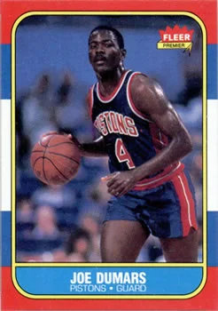 1986-87 Fleer Joe Dumars #27 card image