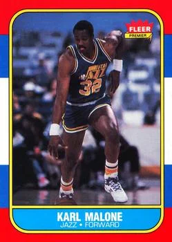 1986-87 Fleer Karl Malone #68 card image