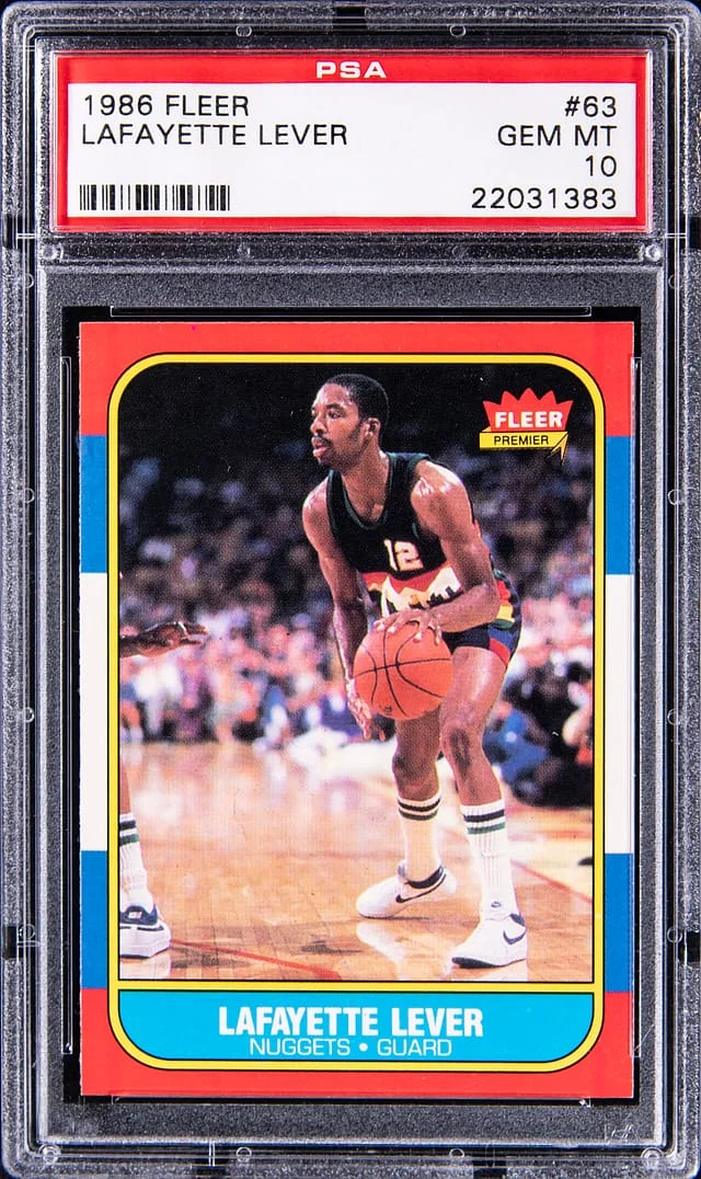 1986-87 Fleer Lafayette Lever #83 card image