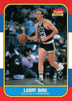 1986-87 Fleer Larry Bird #9 card image