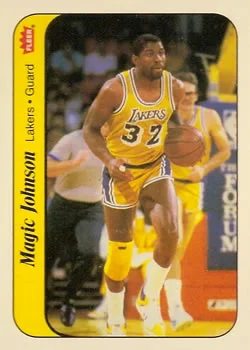 1986-87 Fleer Magic Johnson [Stickers] Stickers #7 card image