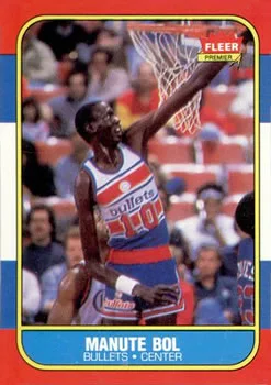 1986-87 Fleer Manute Bol #12 card image