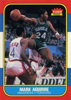 1986-87 Fleer Mark Aguirre #3 card image