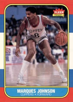 1986-87 Fleer Marques Johnson #54 card image