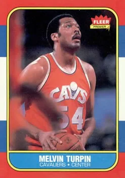 1986-87 Fleer Mel Turpin #116 card image