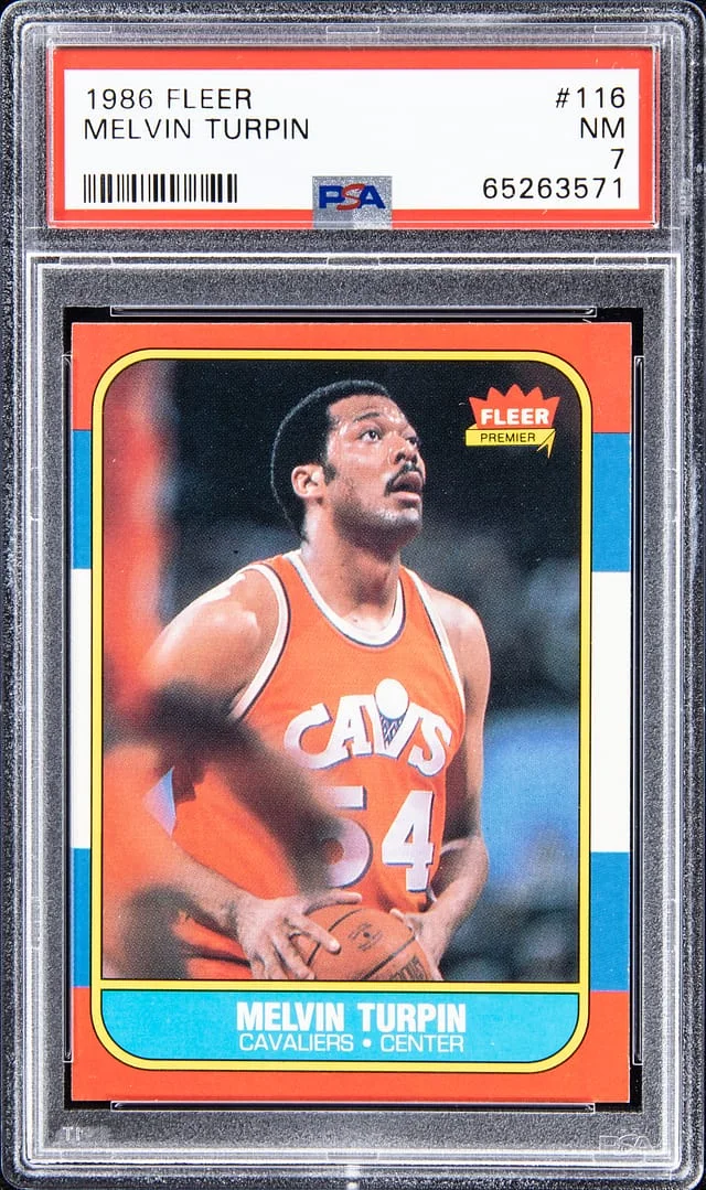 1986-87 Fleer Melvin Turpin #116 card image