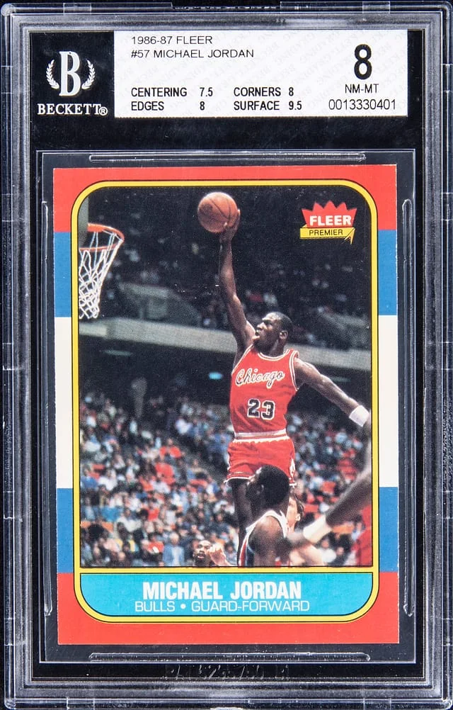 1986-87 Fleer Michael Jordan #17 card image