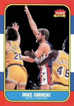 1986-87 Fleer Mike Gminski #38 card image