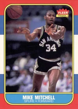 1986-87 Fleer Mike Mitchell #74 card image