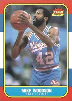 1986-87 Fleer Mike Woodson #129 card image
