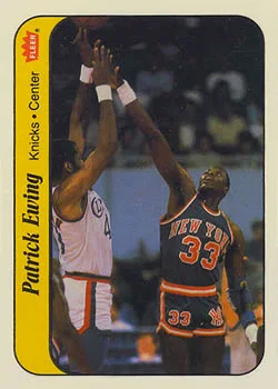 1986-87 Fleer Patrick Ewing [Stickers] Stickers #6 card image