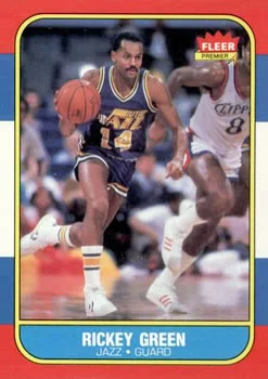 1986-87 Fleer Rickey Green #39 card image