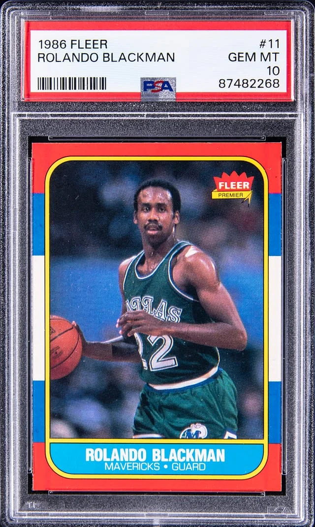 1986-87 Fleer Ronaldo Blackman #11 card image