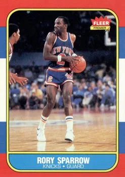 1986-87 Fleer Rory Sparrow #105 card image