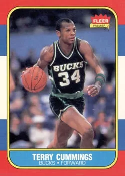 1986-87 Fleer Terry Cummings #20 card image
