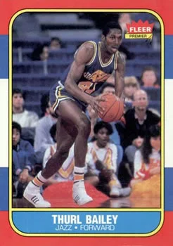 1986-87 Fleer Thurl Bailey #6 card image
