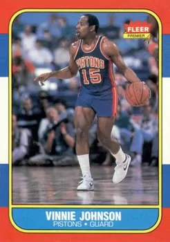 1986-87 Fleer Vinnie Johnson #56 card image