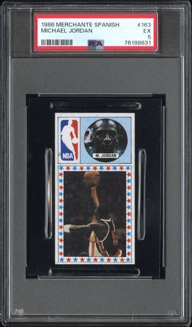 1986-87 Merchante Spanish Michael Jordan #163 card image