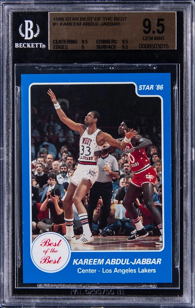 1986-87 Star Best of the Best Kareem Abdul-Jabbar #1 card image