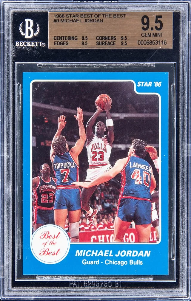 1986-87 Star Best Of The Best Michael Jordan #9 card image