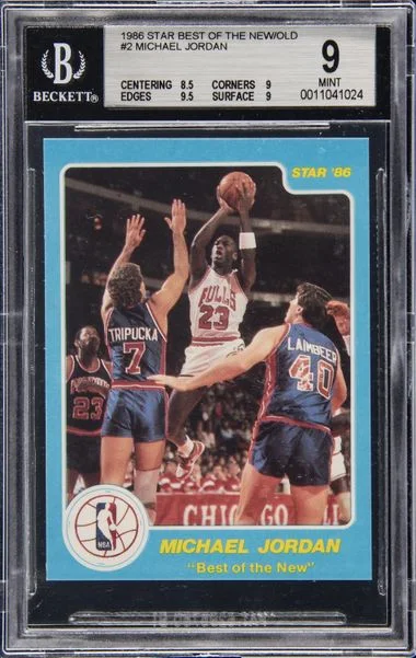 1986-87 Star Best Of The New/Old Michael Jordan #2 card image