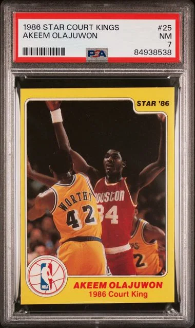 1986-87 Star Court Kings Akeem Olajuwon #25 card image
