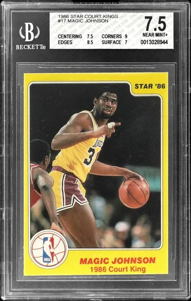 1986-87 Star Court Kings Magic Johnson #17 card image
