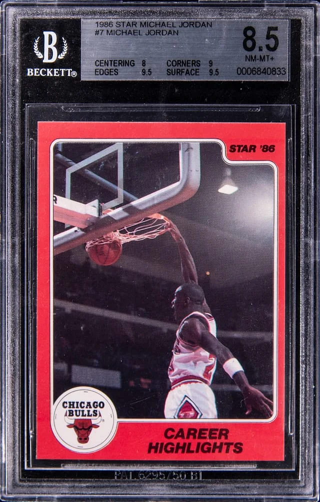 1986-87 Star Jordan Michael Jordan #7 card image