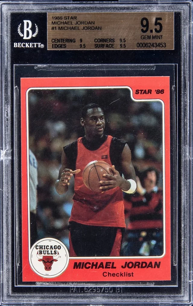 1986-87 Star Michael Jordan #1 card image