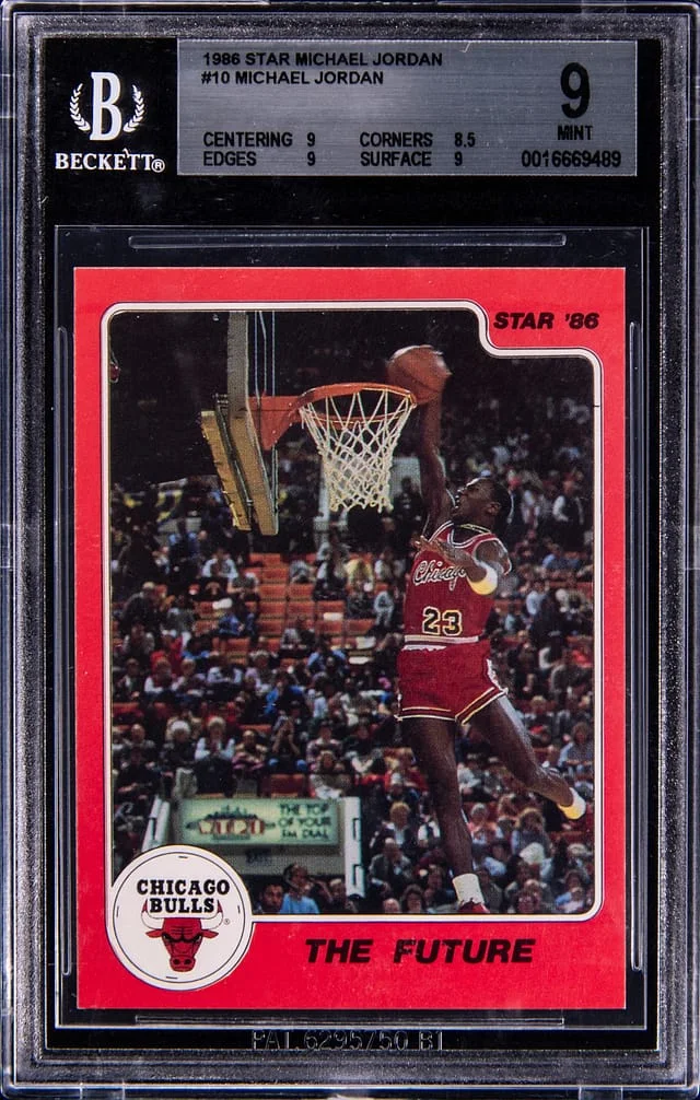 1986-87 Star Michael Jordan #10 card image