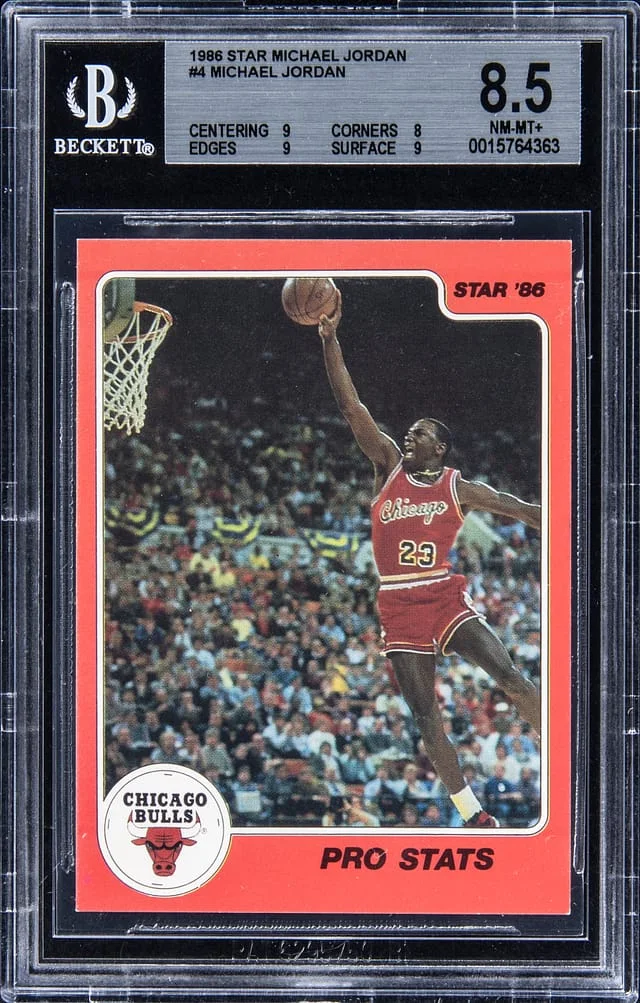 1986-87 Star Michael Jordan #4 card image