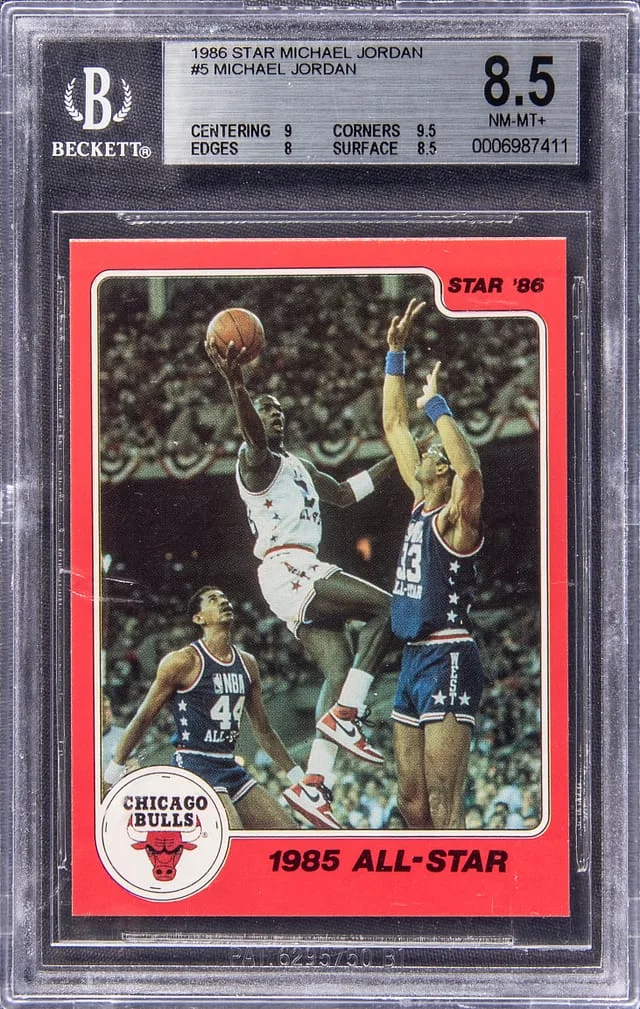 1986-87 Star Michael Jordan #5 card image