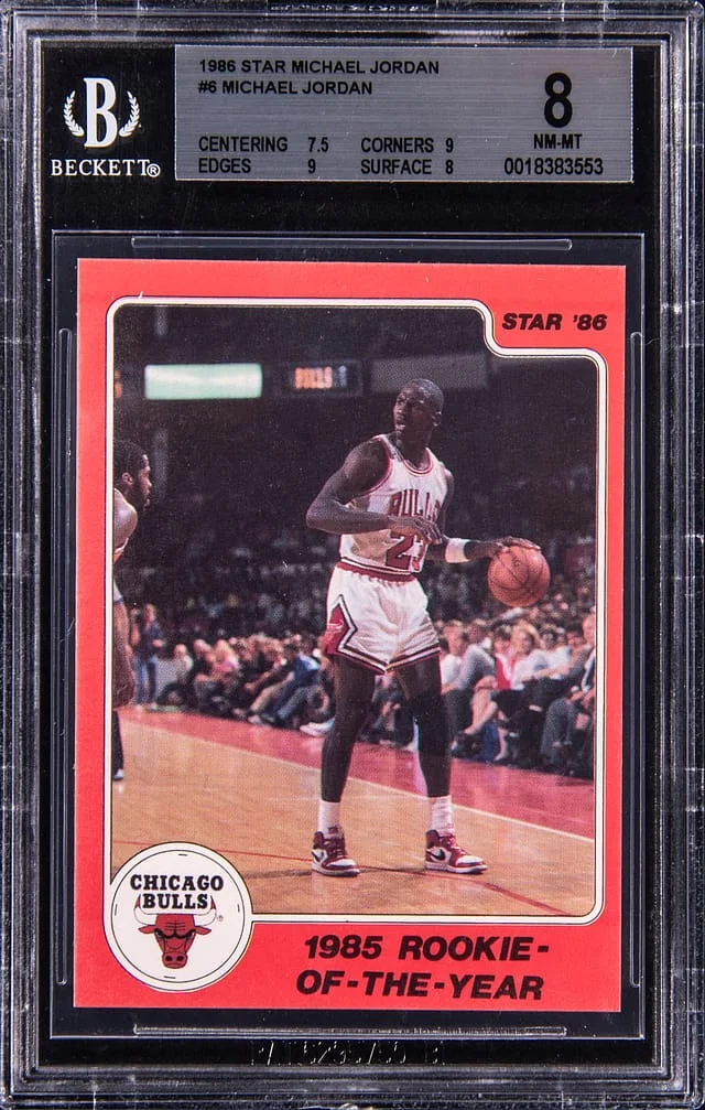 1986-87 Star Michael Jordan #6 card image