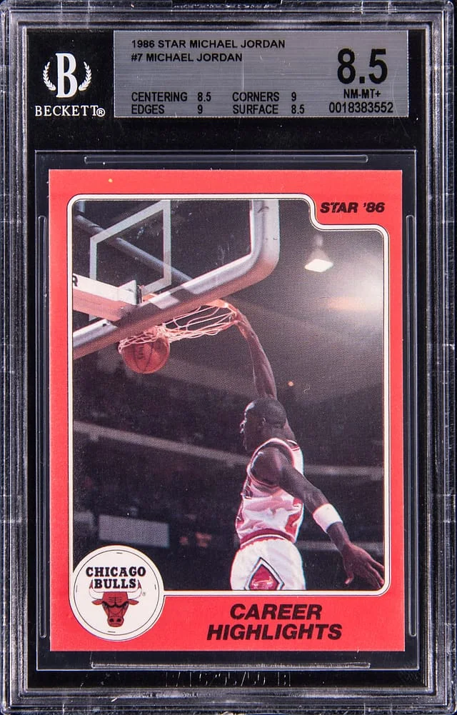 1986-87 Star Michael Jordan #7 card image