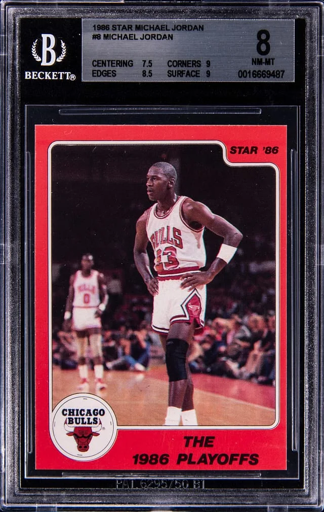 1986-87 Star Michael Jordan #8 card image