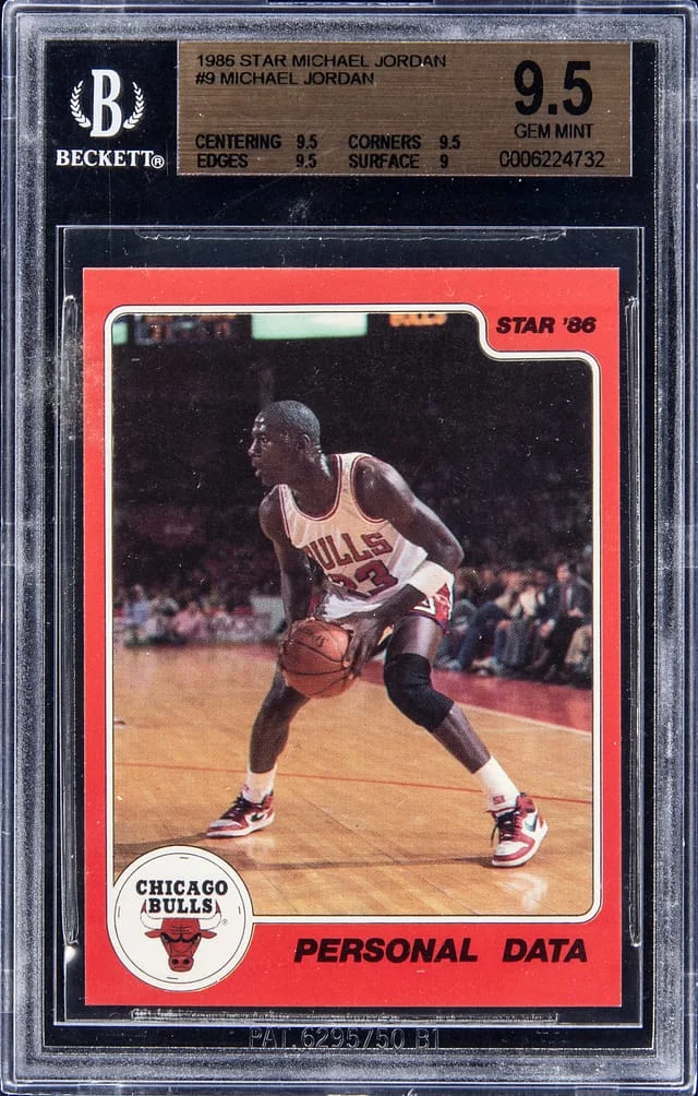 1986-87 Star Michael Jordan #9 card image