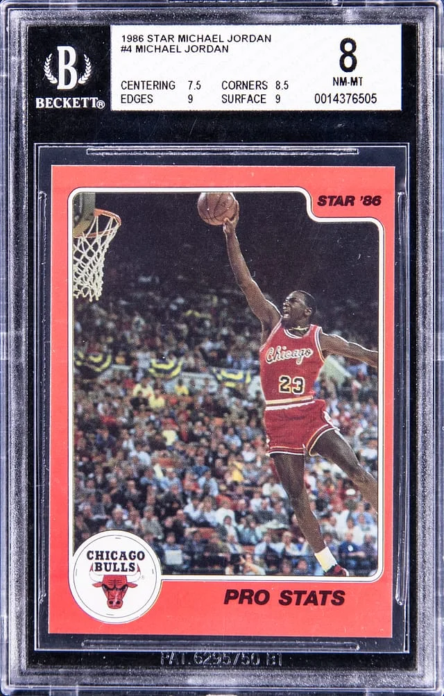 1986-87 Star Michael Jordan Pro Stats #4 card image