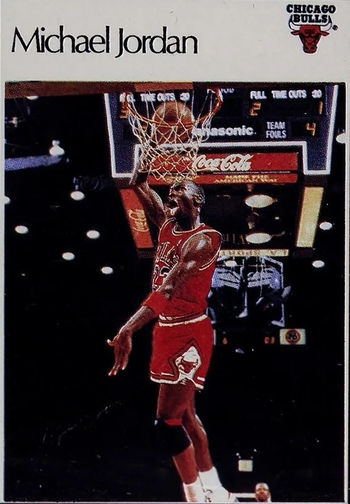 1986-87 Super Canasta Stickers (Spanish) Michael Jordan #NNO card image