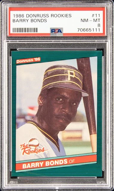 1986 Donruss Barry Bonds Rookies #11 card image