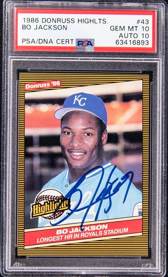 1986 Donruss Bo Jackson Highlights #43 card image
